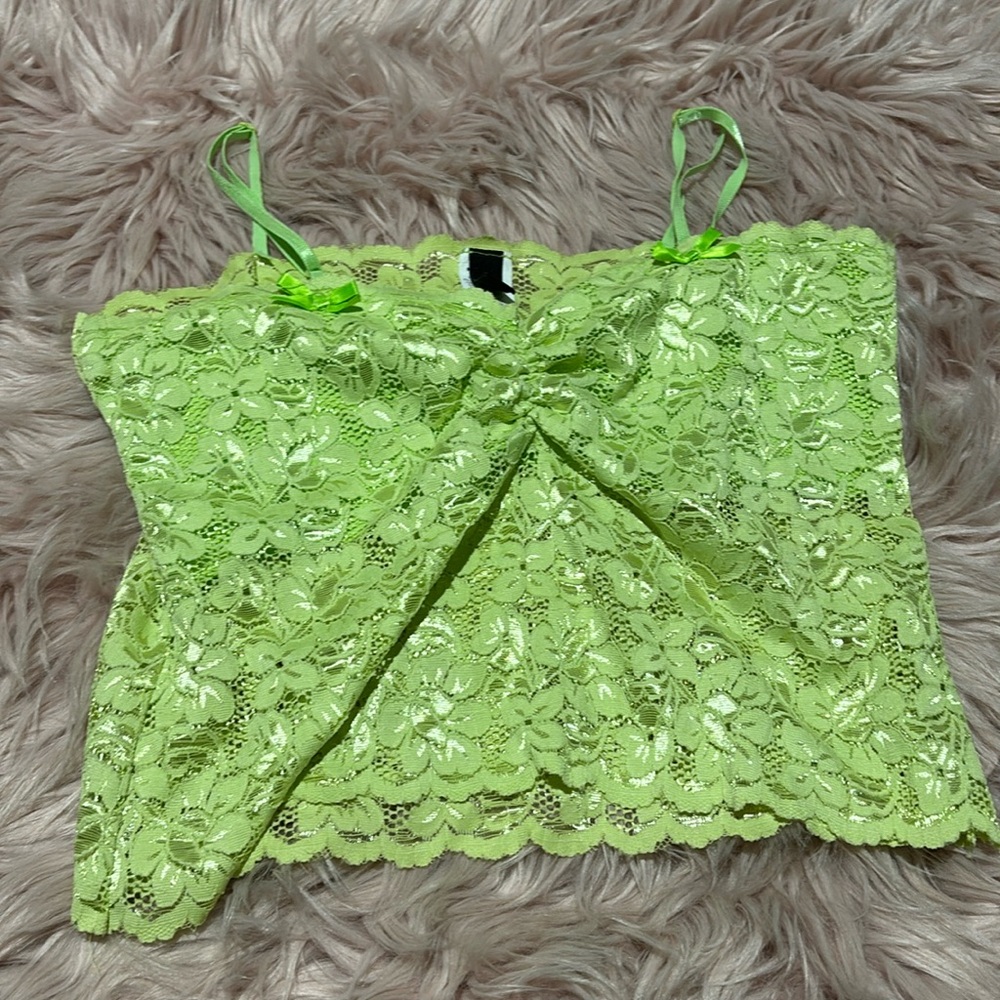 Green Y2K top